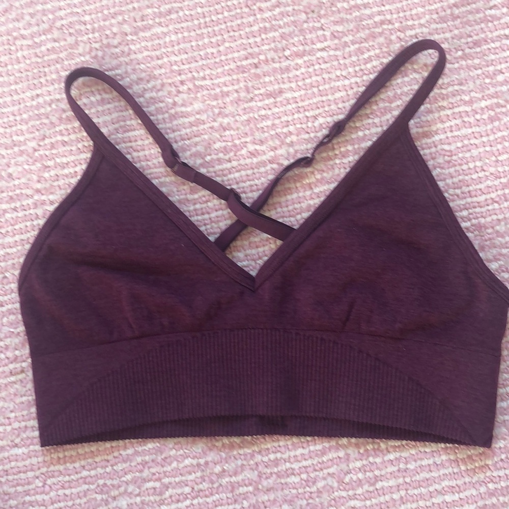 Lululemon Maroon Cross Sports Bra